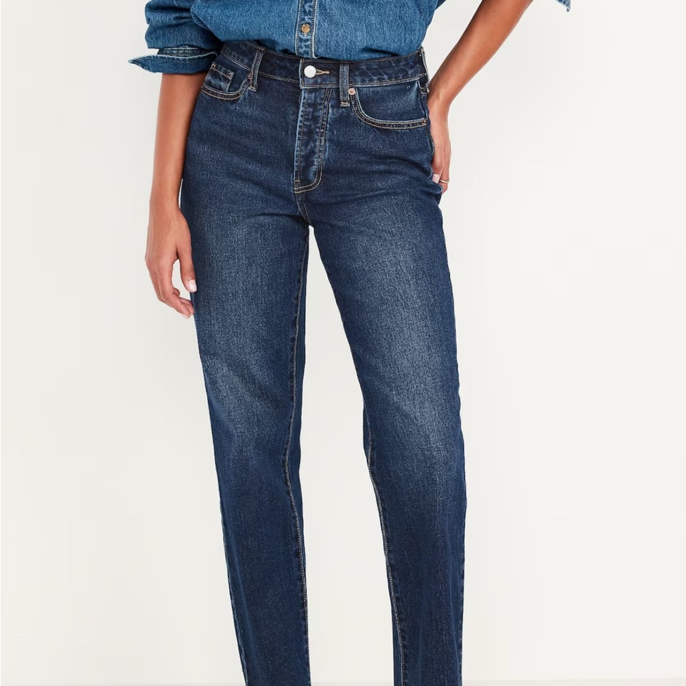Old Navy High Rise Dark Blue Women's Jeans